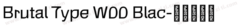 Brutal Type W00 Blac字体转换